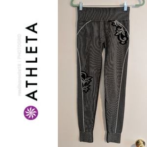 Athleta Seamless Twist Knit Leggings MED